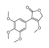 3-methoxy-4-(3,4,5-trimethoxyphenyl)-2H-furan-5-one结构式