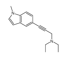 N,N-diethyl-3-(1-methylindol-5-yl)prop-2-yn-1-amine结构式
