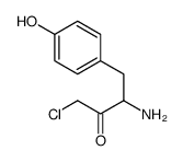 3-amino-1-chloro-4-(4-hydroxyphenyl)butan-2-one Structure