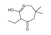 3-ethyl-6,6-dimethylazepane-2,4-dione Structure