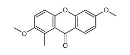 2,6-dimethoxy-1-methylxanthen-9-one Structure