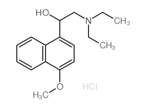 2-diethylamino-1-(4-methoxynaphthalen-1-yl)ethanol结构式
