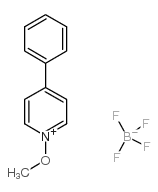 1-甲氧基-4-苯基吡啶鎓四氟硼酸盐结构式