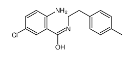 2-amino-5-chloro-N-[2-(4-methylphenyl)ethyl]benzamide结构式