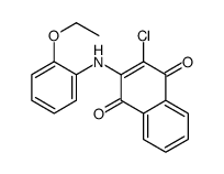 2-chloro-3-(2-ethoxyanilino)naphthalene-1,4-dione结构式