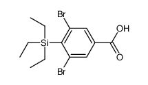 3,5-dibromo-4-triethylsilylbenzoic acid Structure