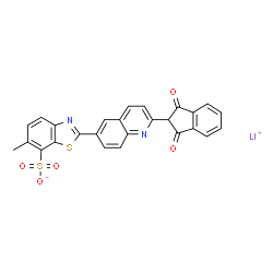 lithium 2-[2-(2,3-dihydro-1,3-dioxo-1H-inden-2-yl)-6-quinolyl]-6-methylbenzothiazole-7-sulphonate Structure