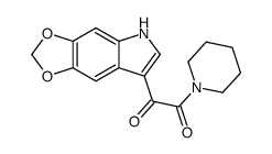 1-(5H-[1,3]dioxolo[4,5-f]indol-7-yl)-2-piperidin-1-ylethane-1,2-dione结构式