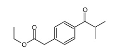 ethyl 2-[4-(2-methylpropanoyl)phenyl]acetate结构式