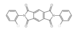 2,6-Bis(2-chlorophenyl)pyrrolo[3,4-f]isoindole-1,3,5,7(2H,6H)-tetrone结构式