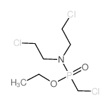 2-chloro-N-(2-chloroethyl)-N-(chloromethyl-ethoxy-phosphoryl)ethanamine结构式