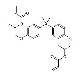 2,2-双[4-(丙烯酰氧基-丙氧基)苯基]丙烷结构式