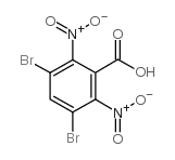 3,5-二溴-2,6-二硝基苯甲酸结构式