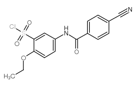 5-(4-氰基苄胺)-2-乙氧基苯磺酰氯结构式