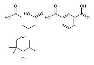 benzene-1,3-dicarboxylic acid,hexanedioic acid,2,2,4-trimethylpentane-1,3-diol结构式