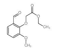Ethyl (2-formyl-6-methoxyphenoxy)acetate结构式
