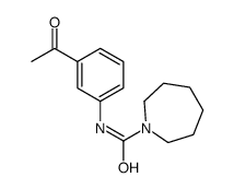 (9ci)-n-(3-乙酰基苯基)六氢-1H-氮杂卓-1-羧酰胺结构式