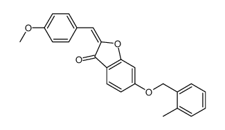 2-[(4-methoxyphenyl)methylidene]-6-[(2-methylphenyl)methoxy]-1-benzofuran-3-one Structure
