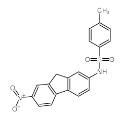 Benzenesulfonamide,4-methyl-N-(7-nitro-9H-fluoren-2-yl)-结构式