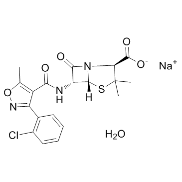 Cloxacillin Sodium structure