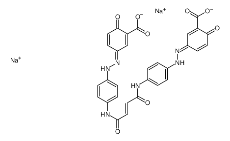 disodium 5,5'-[(1,4-dioxobut-2-ene-1,4-diyl)bis(imino-p-phenyleneazo)]disalicylate Structure