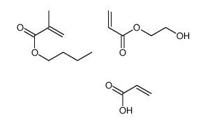 butyl 2-methylprop-2-enoate,2-hydroxyethyl prop-2-enoate,prop-2-enoic acid Structure