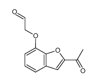 2-acetyl-7-formylmethoxybenzo[b]furan结构式
