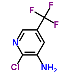 3-氨基-2-氯-5-(三氟甲基)吡啶结构式