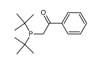 Di-tert-butylphenacylphosphine Structure