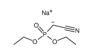 sodium salt of diethyl cyanomethylphosphonate Structure