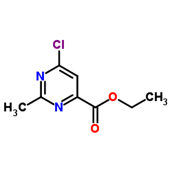 6-氯-2-甲基-4-嘧啶甲酸乙酯结构式