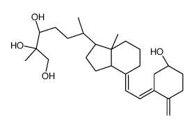 (6R)-6-[(1R,3aS,4E,7aR)-4-[(2Z)-2-[(5R)-5-hydroxy-2-methylidenecyclohexylidene]ethylidene]-7a-methyl-2,3,3a,5,6,7-hexahydro-1H-inden-1-yl]-2-methylheptane-1,2,3-triol结构式