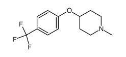 4-(4-trifluoromethyl)phenoxy-N-methyl-piperidine结构式