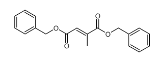 2-Methylfumaric acid dibenzyl ester Structure