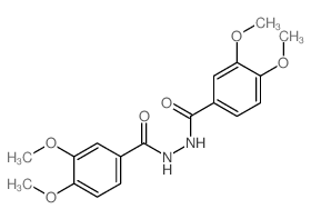 N-(3,4-dimethoxybenzoyl)-3,4-dimethoxy-benzohydrazide结构式