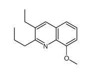3-乙基-8-甲氧基 -2-丙基-喹啉结构式