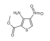 3-氨基-4-硝基噻吩-2-羧酸甲酯结构式