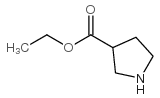 (-)-3-吡咯烷甲酸乙酯结构式