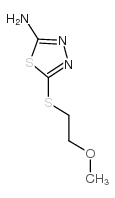 5-[(2-methoxyethyl)thio]-1,3,4-thiadiazol-2-amine Structure