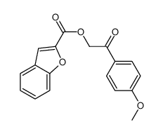 [2-(4-methoxyphenyl)-2-oxoethyl] 1-benzofuran-2-carboxylate结构式