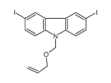 3,6-diiodo-9-(prop-2-enoxymethyl)carbazole Structure