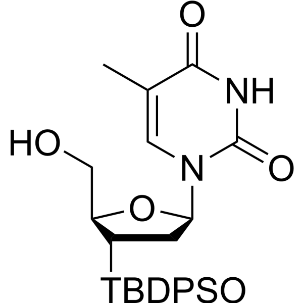 3’-O-(t-Butyldiphenylsilyl) thymidine Structure