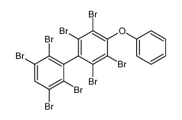 1,2,4,5-tetrabromo-3-phenoxy-6-(2,3,5,6-tetrabromophenyl)benzene结构式