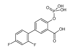 5-(2,4-difluorophenyl)-2-phosphonooxybenzoic acid Structure