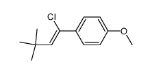 (Z)-1-Chlor-1-(4-methoxyphenyl)-3,3-dimethyl-1-buten Structure
