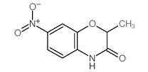 2-甲基-7-硝基-2,4-二氢-1,4-苯并恶嗪-3-酮结构式
