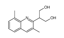 2-(3,8-dimethyl-[2]quinolyl)-propane-1,3-diol Structure