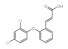 3-[2-(2,4-二氯苯氧基)苯基]丙烯酸结构式