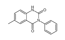 6-methyl-3-phenyl-2,4-(1H,3H)-quinazolinedione Structure