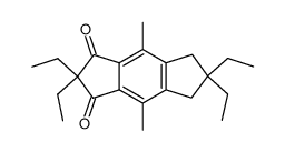 2,2,6,6-tetraethyl-4,8-dimethyl-6,7-dihydro-5H-s-indacene-1,3-dione结构式